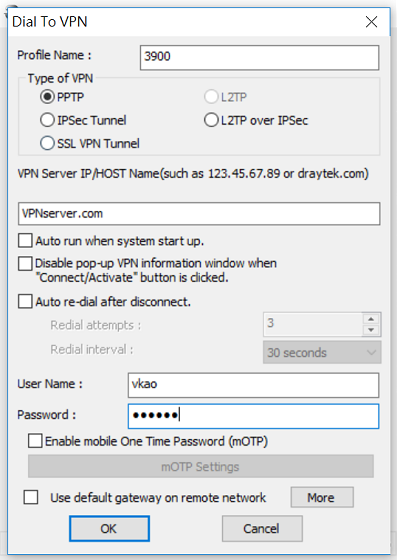 a screenshot of Windows Smart VPN Client
