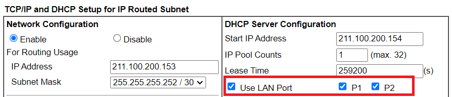a screenshot of DrayOS IP Routed Subnet Details Page