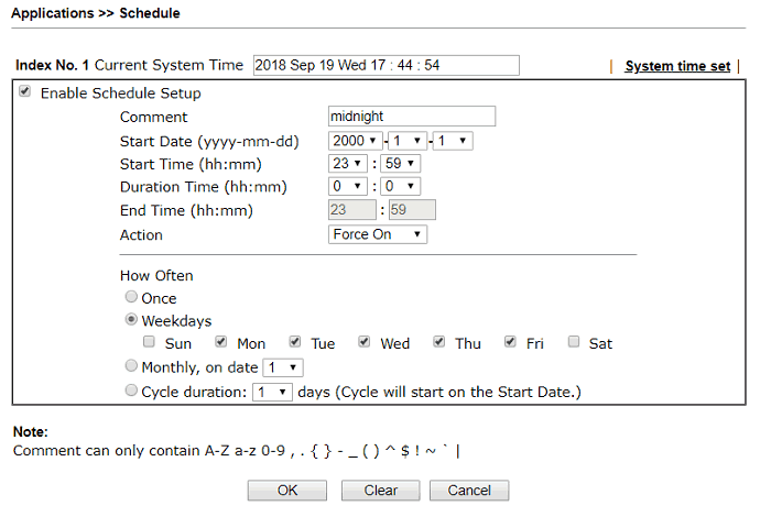 a screenshot of DrayOS Schedule profile