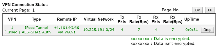 a screenshot of DrayOS VPN