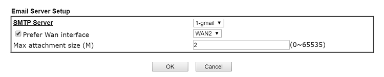 a screenshot of DrayOS Voice Mail configuration