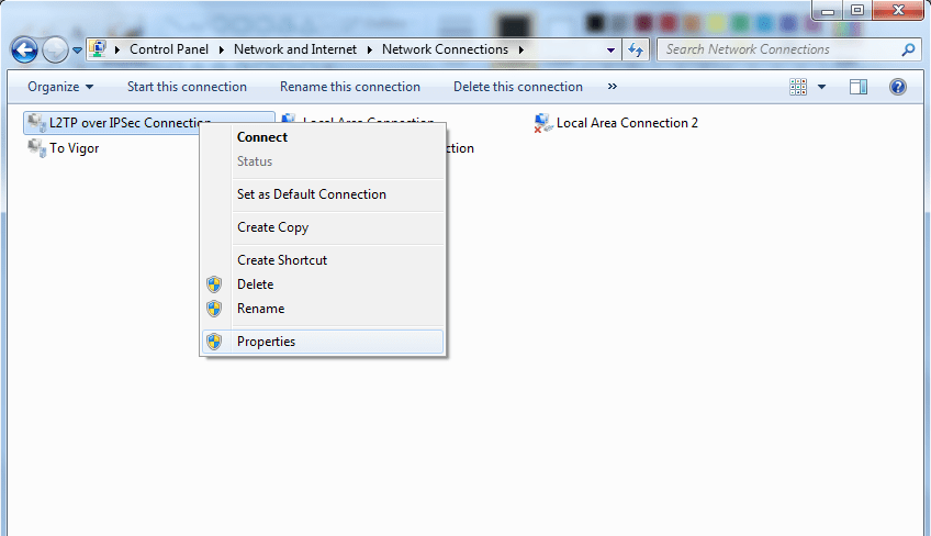 a screenshot of Windows 7 Network Connection