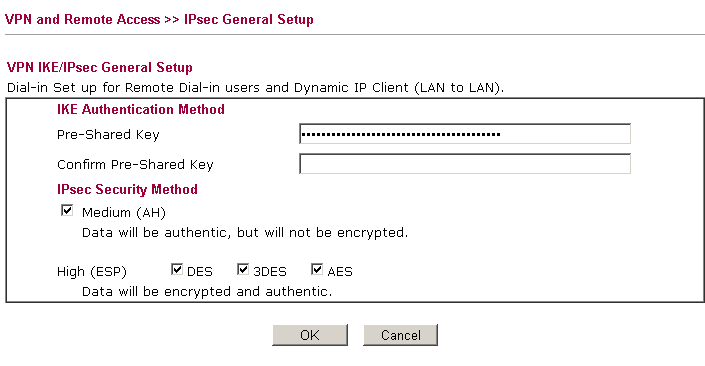 a screenshot of Vigor2920