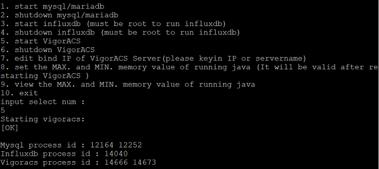 a screenshot of linux CLI