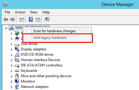 снимок экрана диспетчера устройств Windows