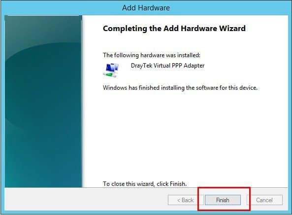 снимок экрана Windows Add Harware Wizard