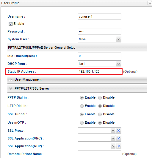  a screenshot of Static IP address Settings on Vigor3900 and Vigor2960