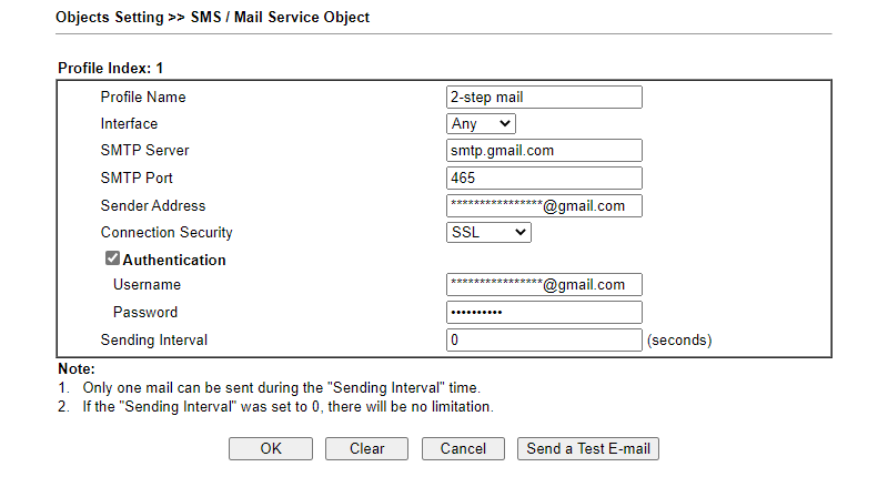 a screenshot of DrayOS Mail Service Object