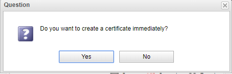 a screenshot of Vigor2960 applying for Let's Encrypt certificate