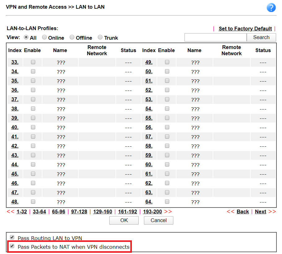 allow vpn packets to WAN