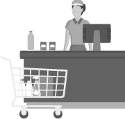 grocery retail illustration