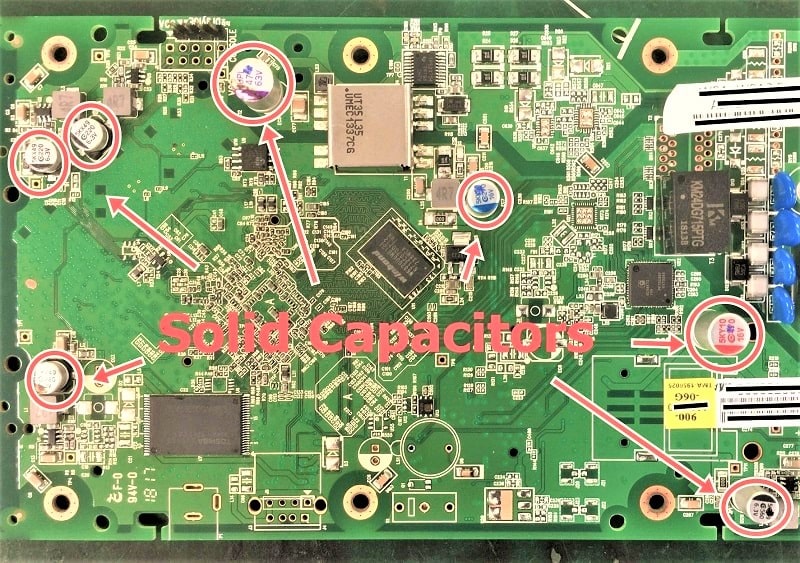 an image of PCBA board in DrayTek product