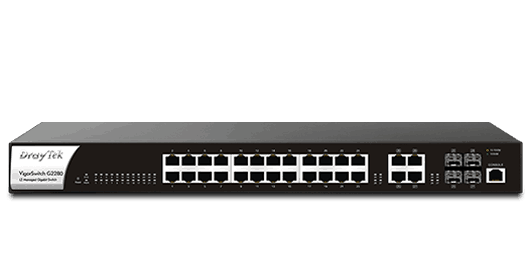 front view of DrayTek VigorSwitch G2280