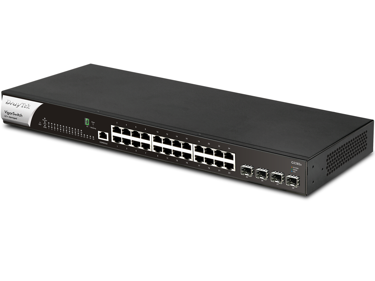  The right view of DrayTek
        VigorSwitch G2282x