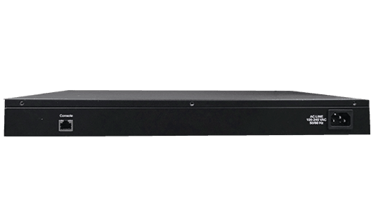 back view of DrayTek VigorSwitch P2500