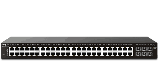 front view of DrayTek VigorSwitch P2500