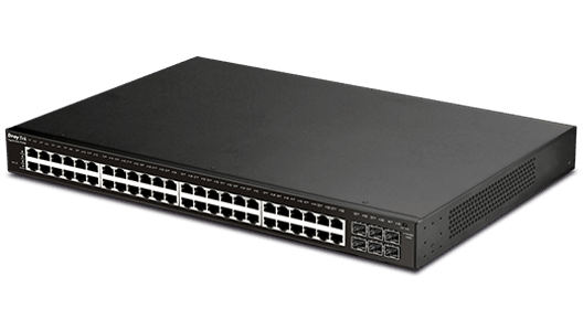 right view of DrayTek VigorSwitch P2500