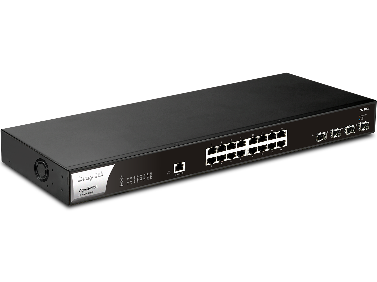 DrayTek VigorSwitch Q2200x 左側照片
